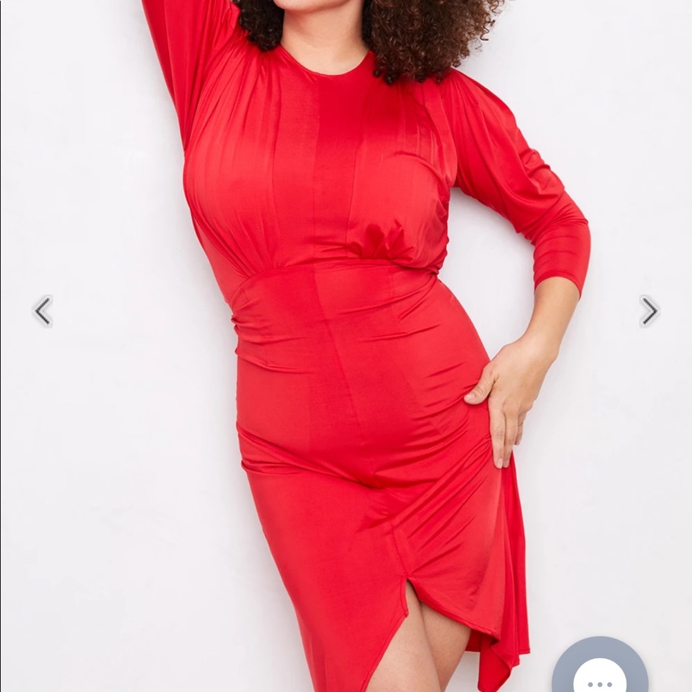 We Are HAH In A Rouche Dress - Picture 5 of 7